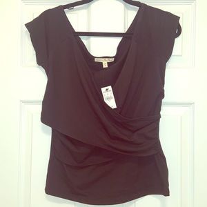 Express Cross Front V-Neck Top
